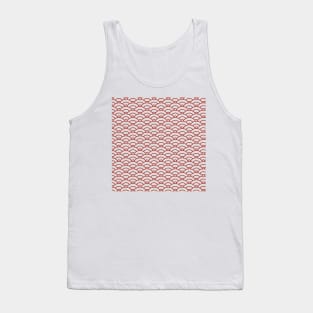 Red waves - japanese traditional Seigaiha Pattern Tank Top